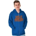 thumbnail image 5 of Meat Sweats Foodie Steak Bacon Eating Unisex Plus Size Zip Hoodie Brisco Brands 3X, 5 of 6