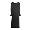 thumbnail image 4 of XQYLOS Robe Abaya Unie pour Filles Col Ras du Cou Kaftan de Prière Musulman Ramadan Tenue de Mosquée Confortable Robe Modeste Vêtements Islamiques de Tous les Jours, 4 of 4