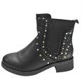 thumbnail image 1 of NECHOLOGY Botas Mujer Adulto Femenino Zapatos Botines para mujer Botas de mujer de tacón cuadrado Botas de tacón grueso hasta el muslo de cuero Zapatos Botines (Black, 7), 1 of 7