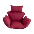 thumbnail image 4 of Cojín para silla columpio con reposacabezas, accesorios para reposabrazos, asiento de instalación Rojo, 4 of 8