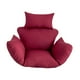 thumbnail image 4 of Cojín para silla de huevo Cojín de asiento Cómodo de instalar Accesorios Almohadilla para silla para Rojo, 4 of 9