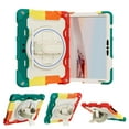 thumbnail image 2 of XYX Étui Rotatif 3en1 pour Microsoft Surface Go 3 2021/Surface Go 2 2020 10.5 Pouces avec Sangle Main/épaule, Antichoc Robuste, Rouge Coloré, 2 of 7