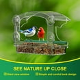 thumbnail image 5 of WLGJL Clear Acrylic Window Bird Feeder with 4 Strong Suction Cups and Detachable Seed Tray, 5 of 5