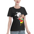 thumbnail image 2 of T-Shirt Basique à Manches Courtes pour Femmes Crayon Shin Chan, 2 of 6