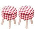 thumbnail image 1 of Wooden Mini Stool Prop for Kids in Red Color Safe and Durable with 2 Pieces Small Size, 1 of 5