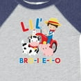 thumbnail image 4 of Inktastic Farmer Tractor Eieio Little Bro Boys Baby Bodysuit, 4 of 5