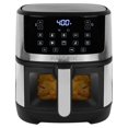 thumbnail image 3 of 5 Quart Touchscreen Air Fryer with Window Stainless Steel, 3 of 3