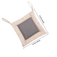 thumbnail image 2 of BESTYASH Coussin de Chaise Carré Lin Gris 1Pcs pour Usage Domestique Rentrée des Classes, 2 of 6