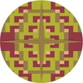 thumbnail image 1 of Ahgly Tapis d'Intérieur Lavable en Machine Carré Rouge Pamplemousse, 3 Pieds Carré, 1 of 7