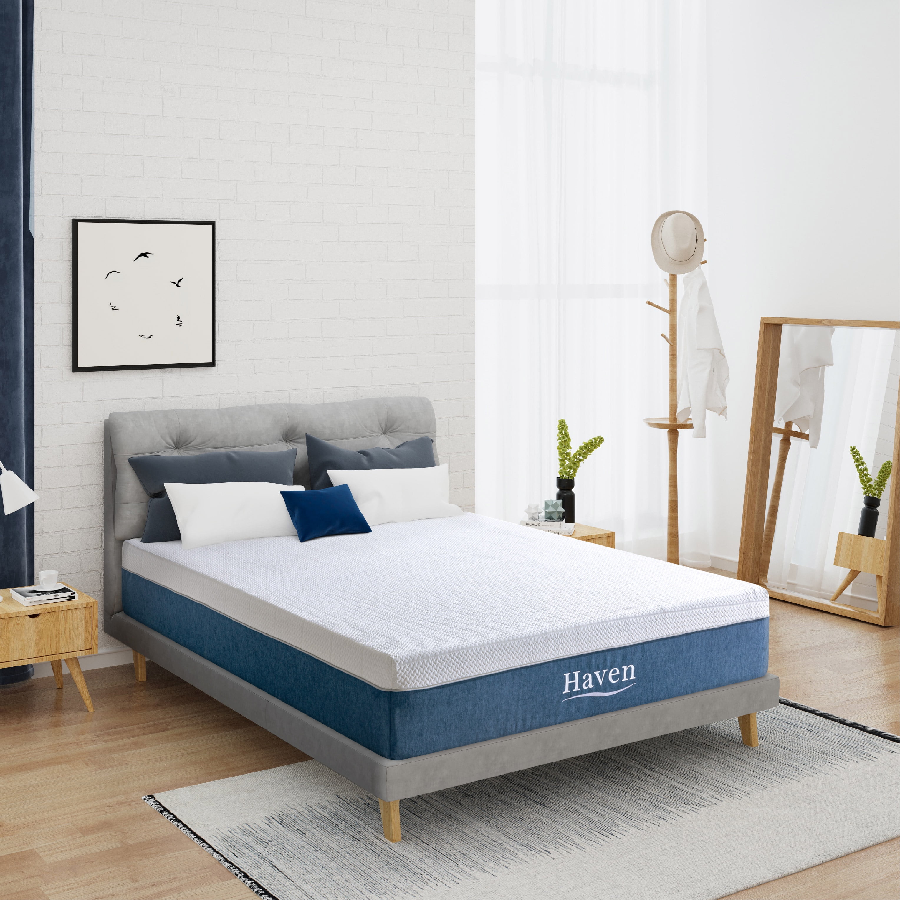 EGOHOME Idle Haven 12 inch Cooling Gel Memory Foam Mattress, Full Size Mattress in a Box, Medium