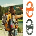 thumbnail image 2 of Visland 5 Pcs Mini S-Type Carabiner Buckles Lightweight Plastic Steel Outdoor Climbing Hiking Safety Buckles Compact Portable Design, 2 of 7