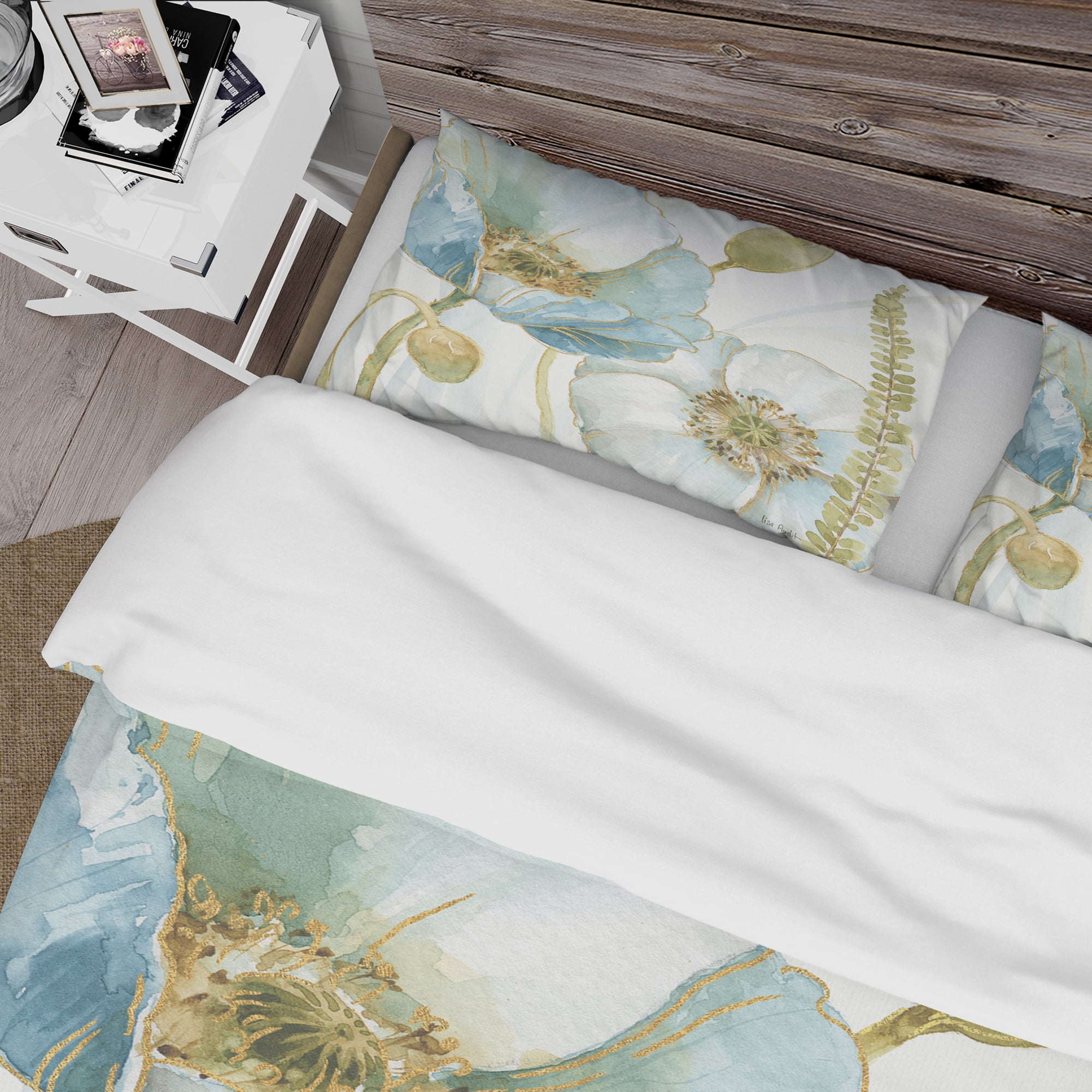 Designart 'My Greenhouse Cottage Flowers III' Cottage Duvet Cover Set