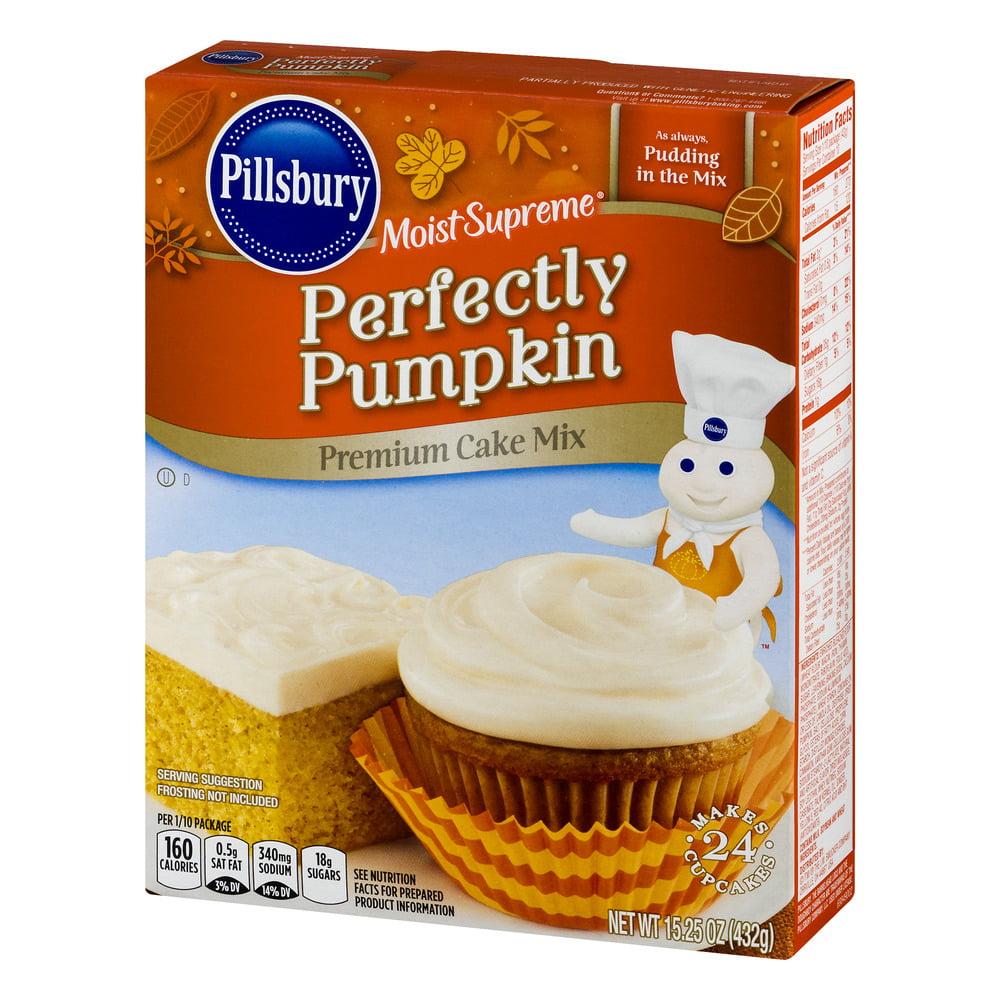 Pillsbury Moist Supreme Perfectly Pumpkin Premium Cake Mix 15 25 Oz Walmart Com Walmart Com