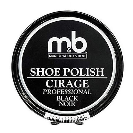 Moneysworth & Best Professional Shoe Polish, Black, 2.5-Ounces