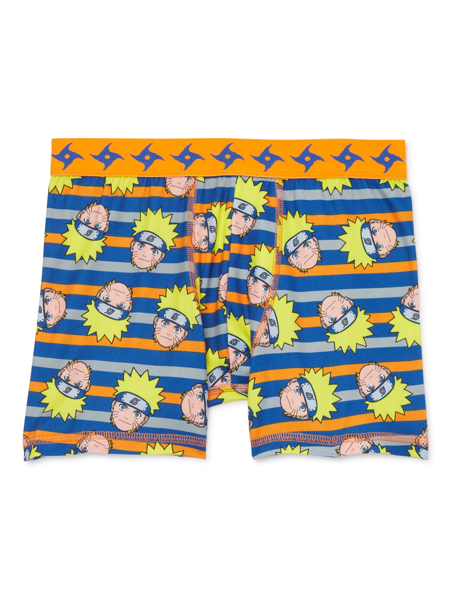 Naruto Shippuden Boys Allover Print Boxer Briefs, 4-Pack, Sizes XS-XL