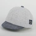 thumbnail image 2 of ITFABS Newborn Baby Sun Caps Striped Cap Photography Props Baseball Hats, 2 of 3