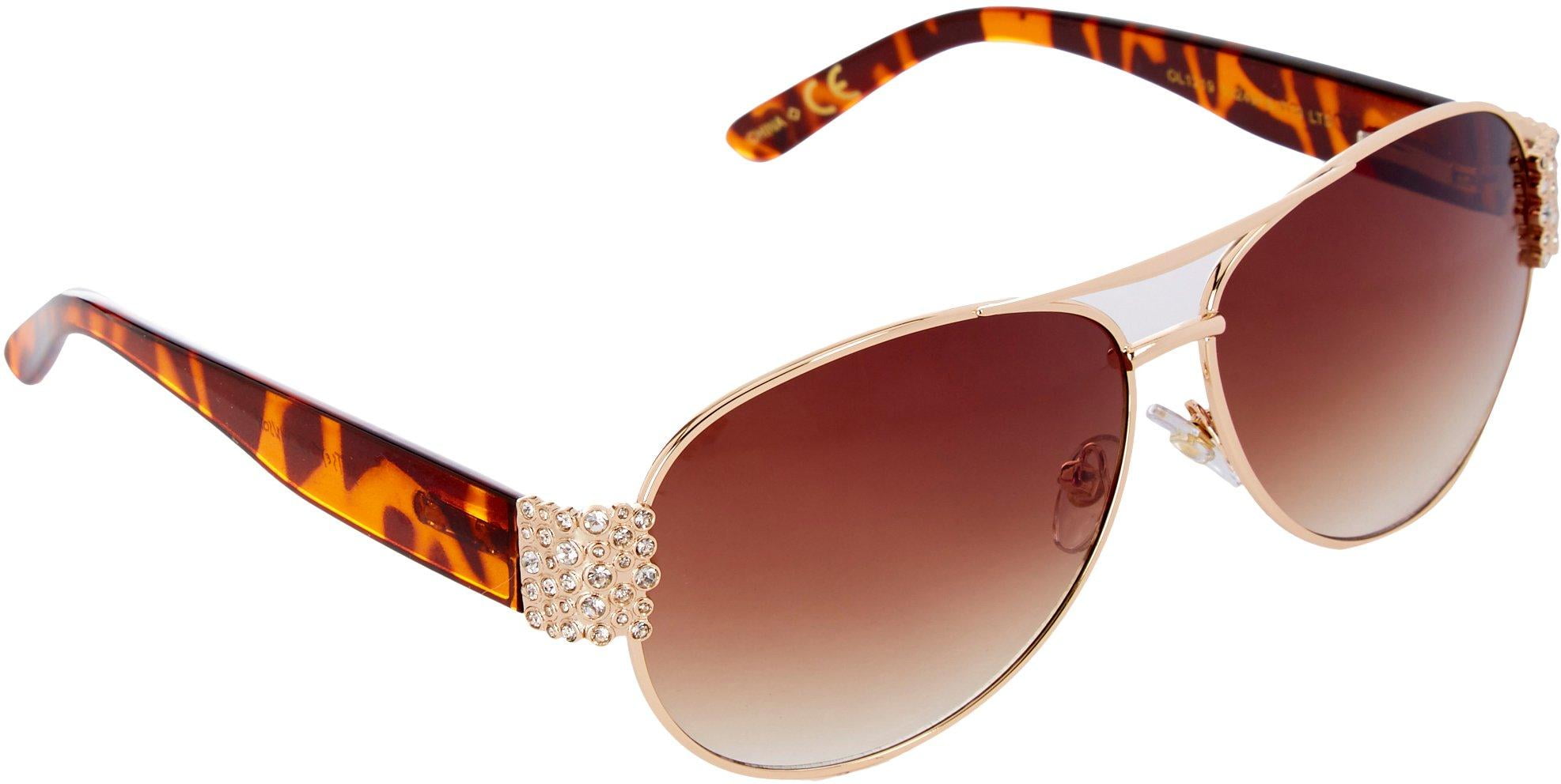 Betsey Johnson Women's Gold Heart Shaped Sunglasses - Walmart.com