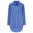 thumbnail image 3 of Jiyugala Women's Button Down Shirts Loose Casual Tops, 3 of 5