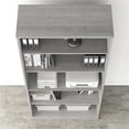 thumbnail image 3 of Pemberly Row Tall 5-Shelf Bookcase in Platinum Gray - Engineered Wood, 3 of 6