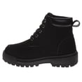 thumbnail image 3 of Avalanche Lace Up Boots Boys, Durable Rugged Outdoor Work Boot Style High, Traction Sole (Little Kid Big Kid), Black, Size: 1, 3 of 6