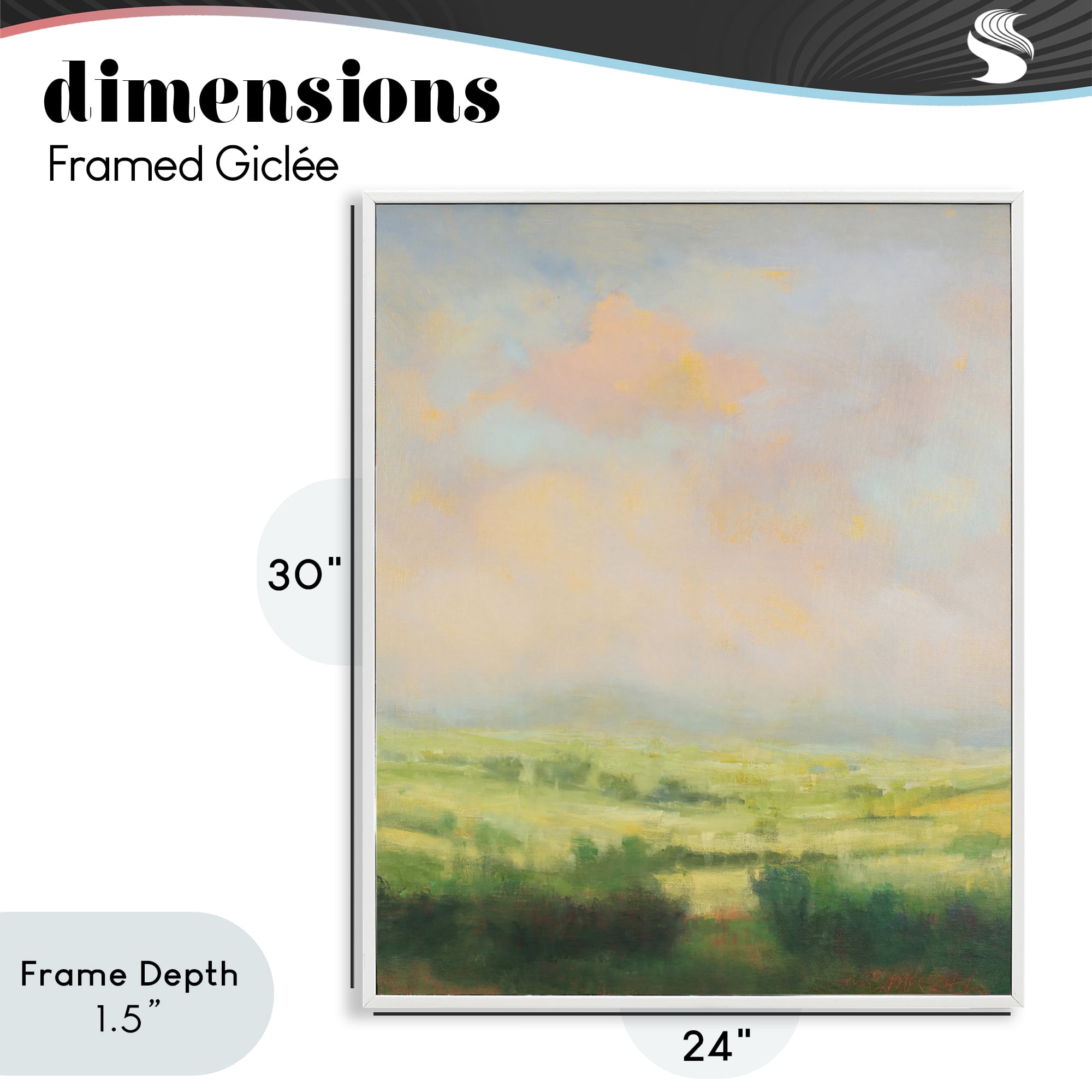 Stupell Industries Springtime Farnese Landscape White Framed Giclee Art, design by William McCarthy