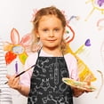 thumbnail image 2 of Math Equations Chemistry Symbols Black Pattern Kids Aprons for Girls and Boys,Adjustable Neck Strap Toddler Aprons for Kids Cooking Baking, 2 of 6