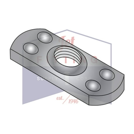 

8-32 Tab Weld Nuts | Center Hole | Multiple Projection Style | Steel | Plain Finish (Quantity: 1000)