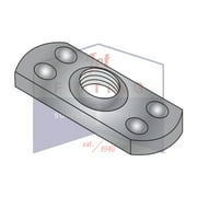 6-32 Tab Weld Nuts | Center Hole | Multiple Projection Style | Steel | Plain Finish (Quantity: 1000)