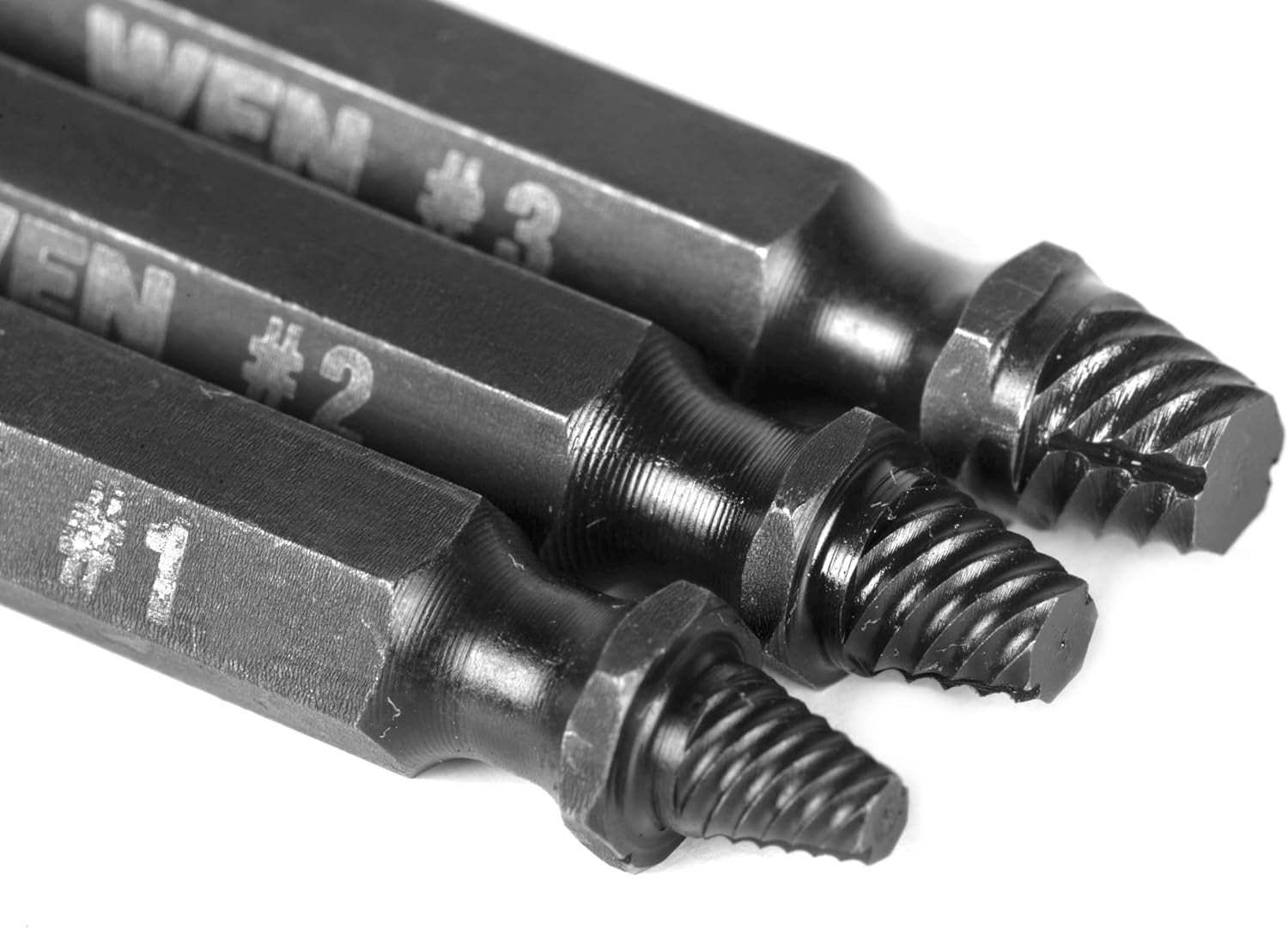 Screw Extractor Kit, Impact-Rated 3-Piece Set with Double-Ended Bits (DBX003)
