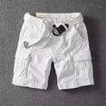 Joower Mens Elastic Waist Cargo Shorts Mens Stretch Shorts Mens Cargo