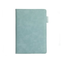 A5 Lined Leather Journal, 200 Pages Refillable Hardcover Notebook with Pocket, 80gsm Thick Daily Diary for Men and Women, Great Gift for Business School Travel