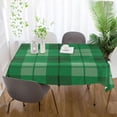 thumbnail image 6 of Coolnut St Patrick's Buffalo Plaid Tablecloth Rectangle Colorful Table Cloth Large Square Table Cover for Dining Kitchen Party 60"x60" Decor Gift, 6 of 7