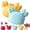 Blue&Yellow, variant on Crab Multifunctional 4-in-1 Magnetic Bottle Opener, Novelty Refrigerator Magnet with Folding Scissors and Box Cutter, Portable Crab Shape Kitchen Gadget for Home Decor