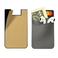 thumbnail image 3 of Silicone Phone Card Holder Double Slot Pocket, Stick On Wallet, Adhesive Credit Card Pouch, Compatible with iPhone & Samsung Galaxy - Yellow, 3 of 5