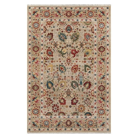 Momeni Lenox Polypropylene Machine Made Ivory Area Rug 5 X Round