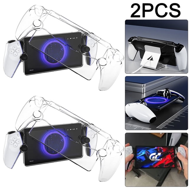 Funda Protectora Transparente Cgtredaw 2 Uds Carcasa Protectora PC Antiarañazos para Portal PS5