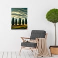 thumbnail image 2 of Precisionism Row Of Trees Landscape Large Wall Art Poster Print Thick Paper 18X24 Inch, 2 of 4