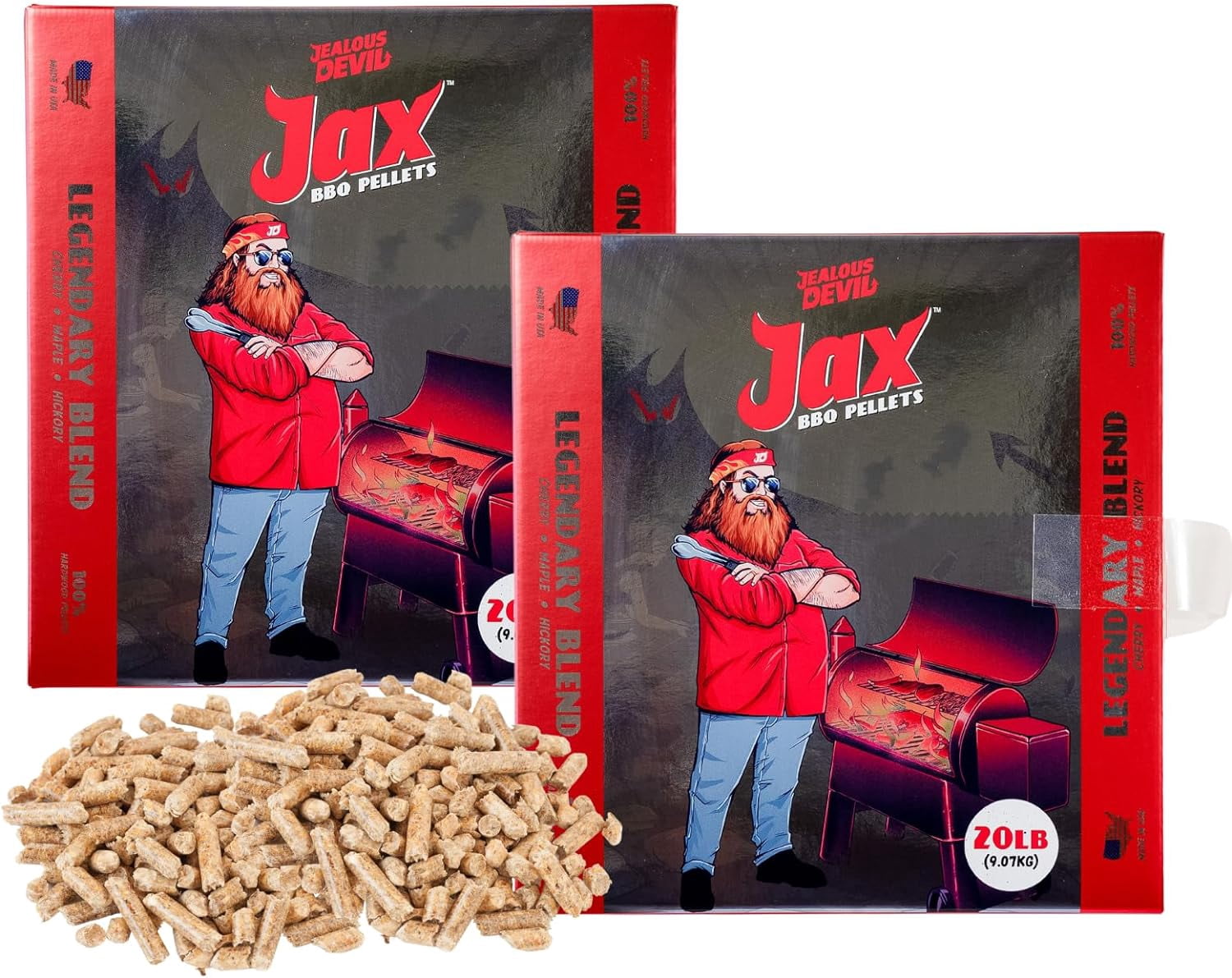 Jealous Devil Jax BBQ Pellets - 20 Lbs - Walmart.com
