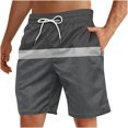 thumbnail image 2 of Soki Beach Casual Shorts for Men Drawstring Graphic Shorts on Clearance, 2 of 5