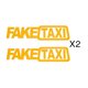 thumbnail image 2 of Reflectante 1 Set 2 PCS/Set Fake Taxi Sticker COMATIVO CARCELA REFLECTO AUTO ADHESIVO ADHESIVO Pegatizaciones de vinilo para el Estilo del Automóvil, 2 of 6