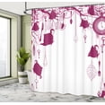 thumbnail image 4 of Ambesonne Antique Shower Curtain, Vintage Tea Party Print Art, 69"Wx75"L, Dark Magenta, 4 of 4