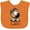 Orange, variant on Inktastic Leo Lion Westie Boys or Girls Baby Bib