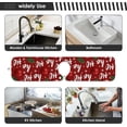 thumbnail image 6 of Coolnut Hohoho Santa Claus Laugh 2PCS Kitchen Faucet Mats, Bathroom Faucet Mat Sink Microfiber Cloth Faucet Splash Catcher Faucet Mat Dish Drying Mat Sink Mat for Kitchen Sink 14x5in, 6 of 7
