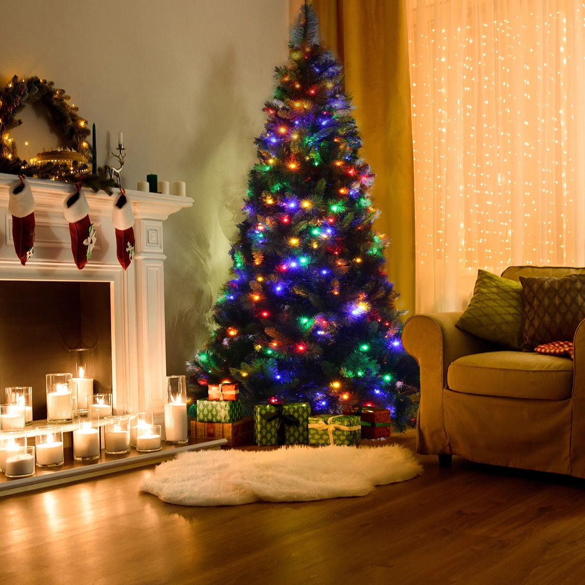 christmas led lights tree