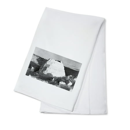 - Kotzebue, Alaska - Snow Igloo Photograph (100% Cotton Kitchen Towel)