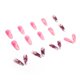thumbnail image 4 of Uñas postizas de longitud media, 24 tabletas con diseño, set de uñas adhesivas para mujer (1 ml), 4 of 6