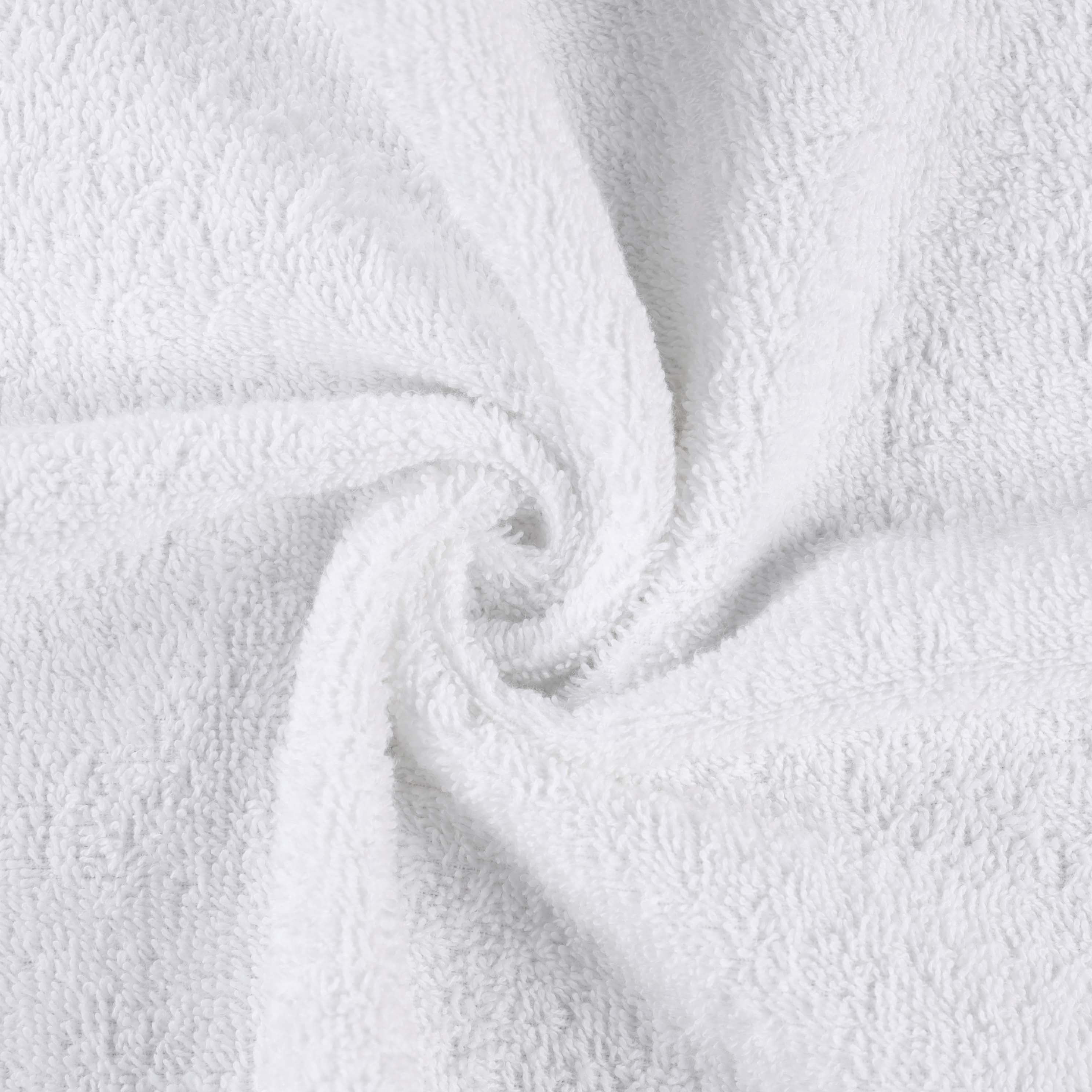 Superior Eco-Friendly Cotton Solid 6-Piece, White, Towel Set