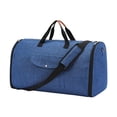 thumbnail image 1 of Bolsa de lona, ​​bolsa de viaje, bolsa de ropa portátil, ligera, bolsa , bolsa de traje, bolsa de equipaje para viaje de vacaciones , Marina de, 1 of 8