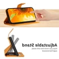 thumbnail image 3 of Case For Xiaomi 12/12X Phone Case Kickstand Protective Sunflower With Card Slot Stand Leather Wallet With A Long Lanyard, 3 of 5