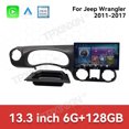 thumbnail image 2 of TPXINXIN 13.3 Inch QLED Touch Screen Android 13 For Jeep Wrangler 2011-2017 Car Radio CarPlay Multimedia Player GPS Navigation Head Unit, 2 of 10